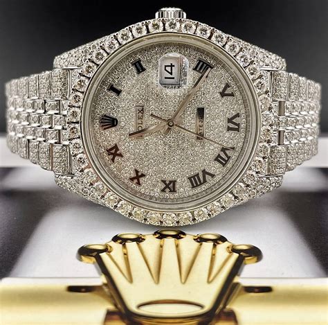 rolex replica with iced out bezel|iced out rolex models.